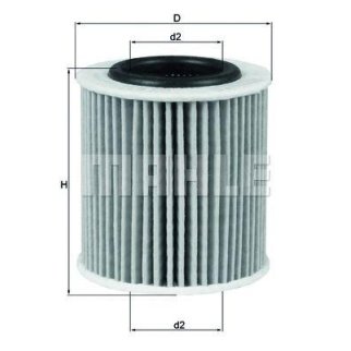 Фильтр масляный KNECHT OX 834 D фото 2