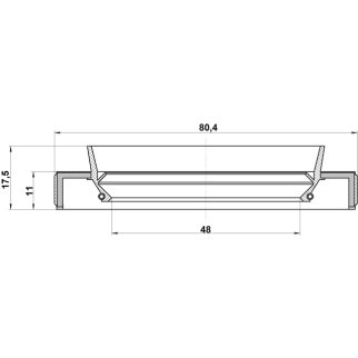 Сальник приводного вала FEBEST 95HBY-50801117L фото 2