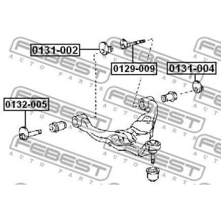 Болт развала передних колес FEBEST 0129-009 фото