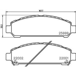 Колодки тормозные передние к-кт TEXTAR 25999 01 фото