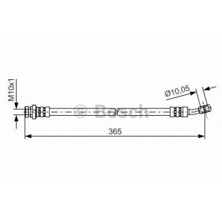Шланг тормозной задний правый BOSCH 1 987 481 456 фото