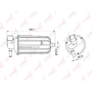 Фильтр топливный LYNXauto LF-1079M фото