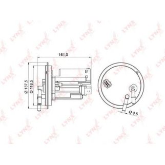 Фильтр топливный LYNXauto LF-977M фото