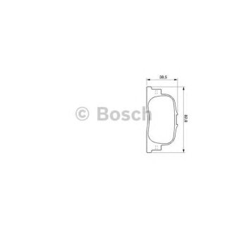 Колодки тормозные задние к-кт BOSCH 0 986 424 730 фото