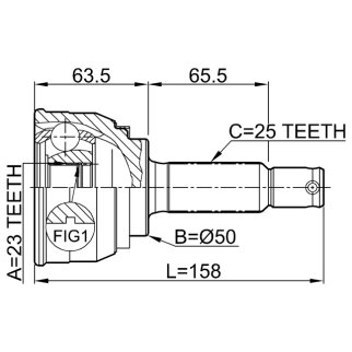 ШРУС наружный FEBEST 0410-005 фото 2