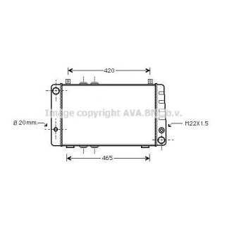 Радиатор основной AVA SA2002 фото