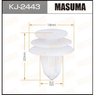 KJ-2443_клипса! Infinity G25/M35/QX56, Nissan Almera/Murano/Note/Qashqai 04> фото