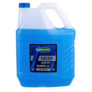 Тосол OILRIGHT Дзержинский ОЖ-40 ТМ готовый -40C синий 10 кг 5037/п фото