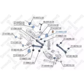 Сайлентблок Stellox 77-00831-SX фото