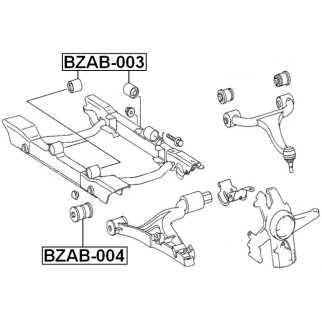 Сайлентблок нижнего рычага FEBEST BZAB-004 фото 2