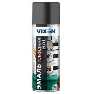 Эмаль алкидная RAL, графитовый серый (RAL 7024), аэрозоль 520 мл VIXEN VX17024 фото