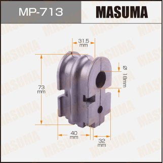 Втулка переднего стабилизатора Masuma MP-713 фото