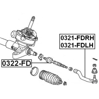 Тяга рулевая FEBEST 0322-FD фото 2