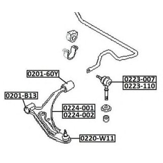 Рычаг передний левый фото