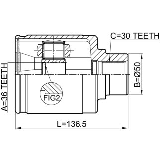 ШРУС внутренний FEBEST 0211-Z50RH фото 2