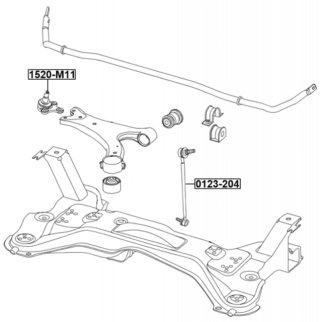 Опора шаровая переднего нижнего рычага фото 2
