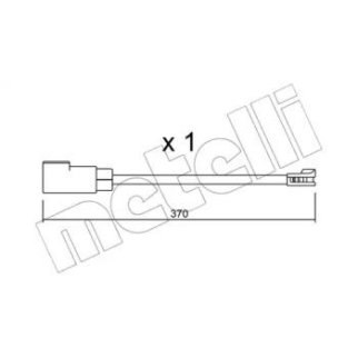 Датчик износа колодок METELLI _SU.339 фото