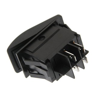 Выключатель клавишный 12V 35А ON-OFF красный с подсветкой REXANT фото 1