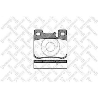 168 020B-SX_колодки дисковые задние! с антискрип. пластинами MB W201/W202/W124 1.8-2.5TD 82-00 фото