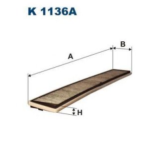 Фильтр салона FILTRON K 1136A фото
