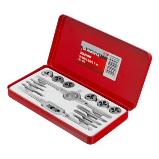 Набор метчиков и плашек М3-М10 14пр MATRIX фото