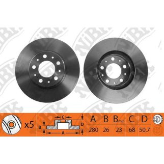 Диск тормозной передний для Volvo 31262092 фото