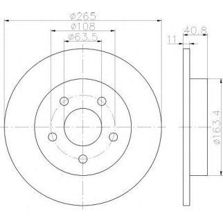 Диск тормозной PAGID 8DD 355 111-381 фото