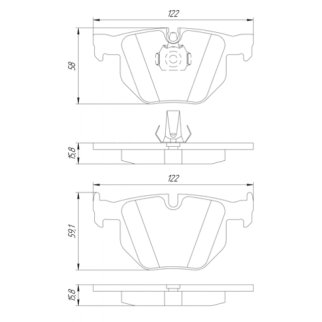 Колодки тормозные задние к-кт FEBEST 1901-F16R фото 2