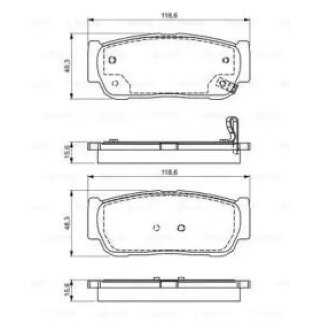 Колодки тормозные BOSCH _0 986 495 315 фото