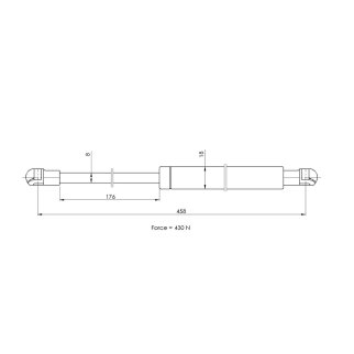 Газовый упор багажника TRIALLI GS 2021 фото 2