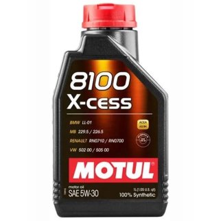 Масло моторное MOTUL 8100 X-CESS 5W30 1л синт. фото