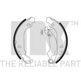 Колодки тормозные барабанные,задние (180x32mm) / PEUGEOT 206 98~ фото