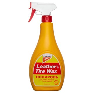 Полироль универсальный (кож.,рез.,пласт.) Leather & Tire Wax Lite (безь губки), 500мл KANGAROO фото