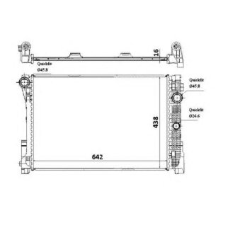 Радиатор основной NRF 58336 фото