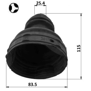Пыльник шрус внутренний комплект 83.5x115x25.4 фото 2