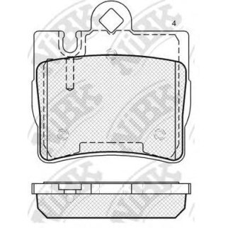 Колодки тормозные дисковые (с датчиком износа) MERCEDES W220 S320-S600 9805/C215 AMG PN0200W фото