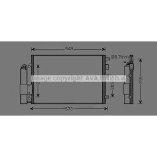 Радиатор кондиционера (конденсер) AVA RTA5275D фото