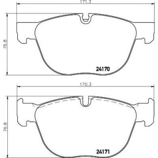 Колодки тормозные передние к-кт TEXTAR 2417001 фото