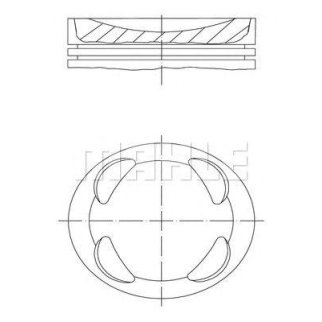 Поршень MAHLE 081 PI 00104 002 фото