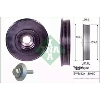 Шкив коленвала INA 544 0079 20 фото