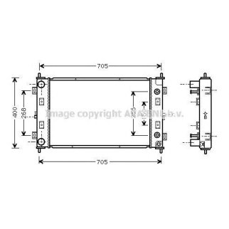 Радиатор основной AVA CR2034 фото