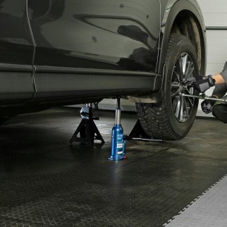 Домкрат бутылочный 3т гидравлический подъем 188-363мм в кейсе STELS фото 13