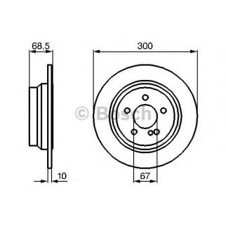 Диск тормозной задний BOSCH 0 986 479 041 фото