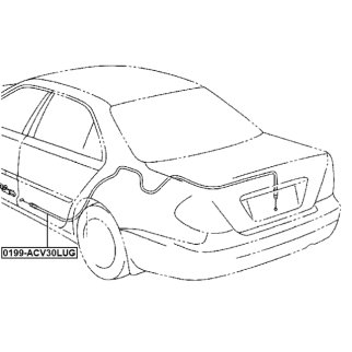 Трос привода замка багажника TOYOTA Camry 01-06 FEBEST 0199-ACV30LUG фото 2 Трос привода замка багажника TOYOTA Camry 01-06 FEBEST 0199-ACV30LUG фото 2