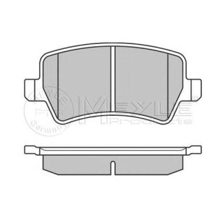 Колодки тормозные к-кт Meyle 025 244 9617 фото