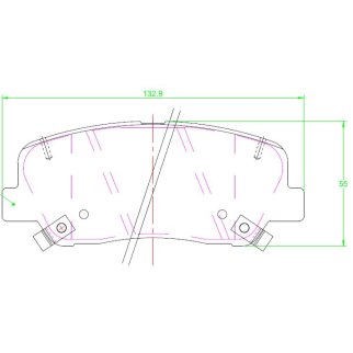 Колодки торм. для а/м Geely Atlas Pro (19-) диск. перед. TRIALLI PF 2306 фото 3