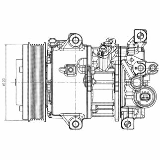 Компрессор кондиц. для а/м Toyota Corolla (13-) 1.6i/1.8i (LCAC 1916) фото 3