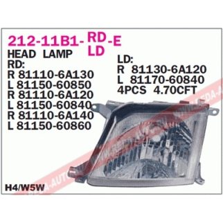 Фара левая DEPO 212-11B1L-LD-E фото