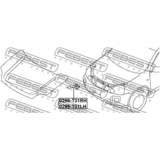 Петля капота правая FEBEST 0299-T31RH фото