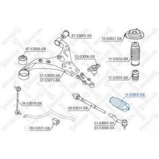 14-53005-SX_пыльник рейки рулевой! Kia Sportage 04> фото